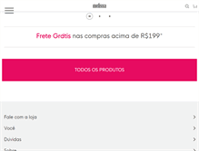 Tablet Screenshot of lojamelissa.com.br